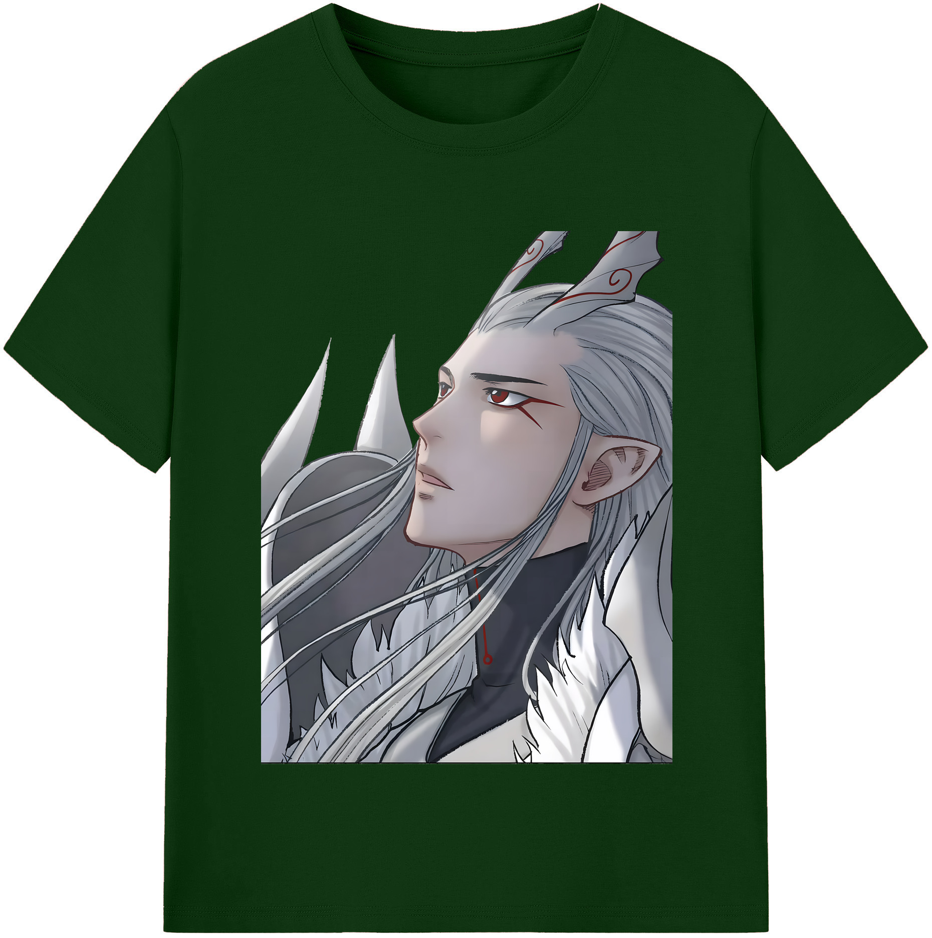 （画像用） Ne Zha 2 ナタ 魔童の大暴れ 綿100％半袖Tシャツ（フロントプリント）